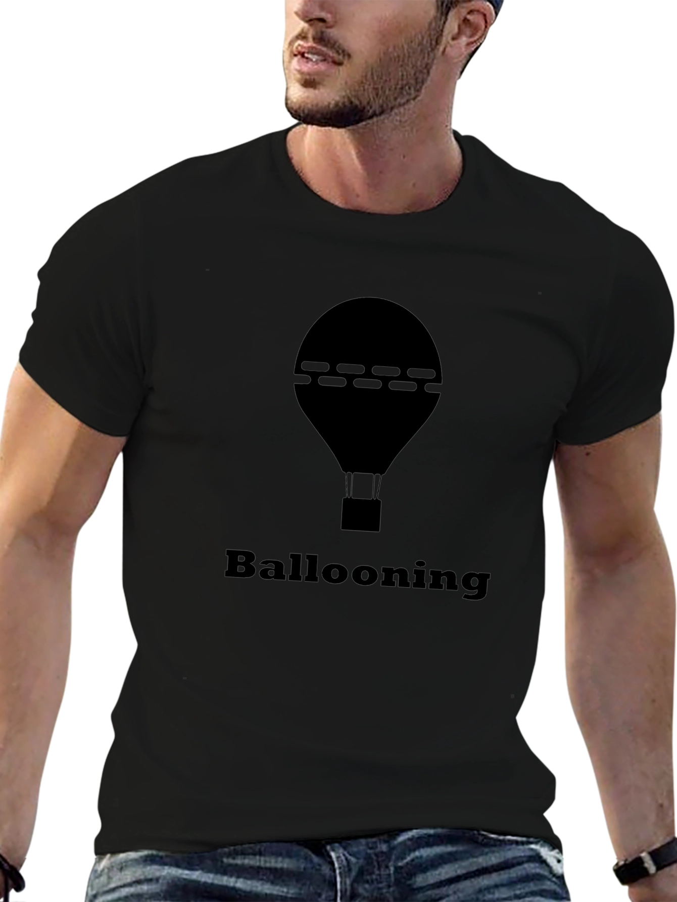 Black Ballooning T-Shirt