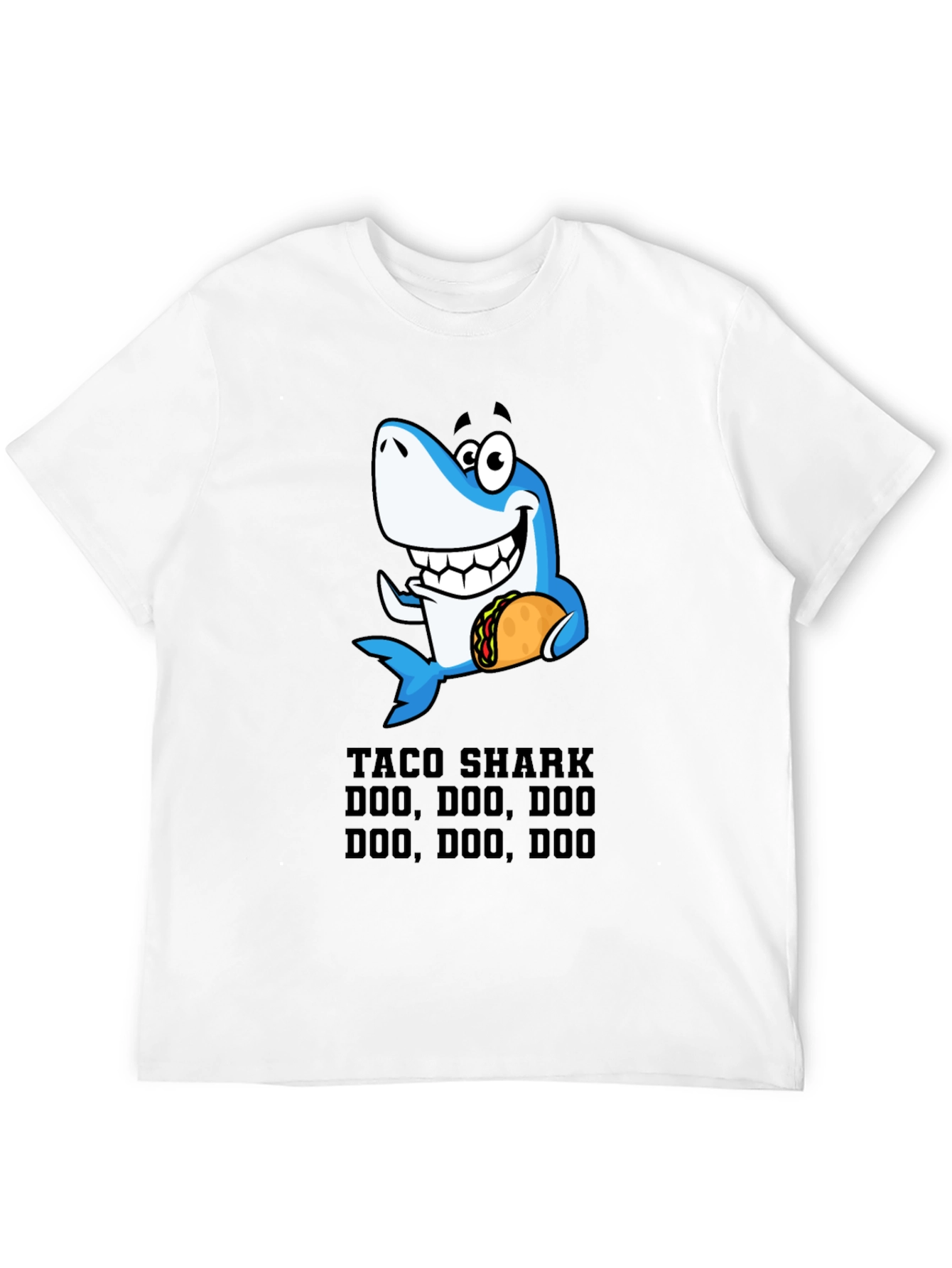 Taco Shark Doo Doo Funny Graphic Tee