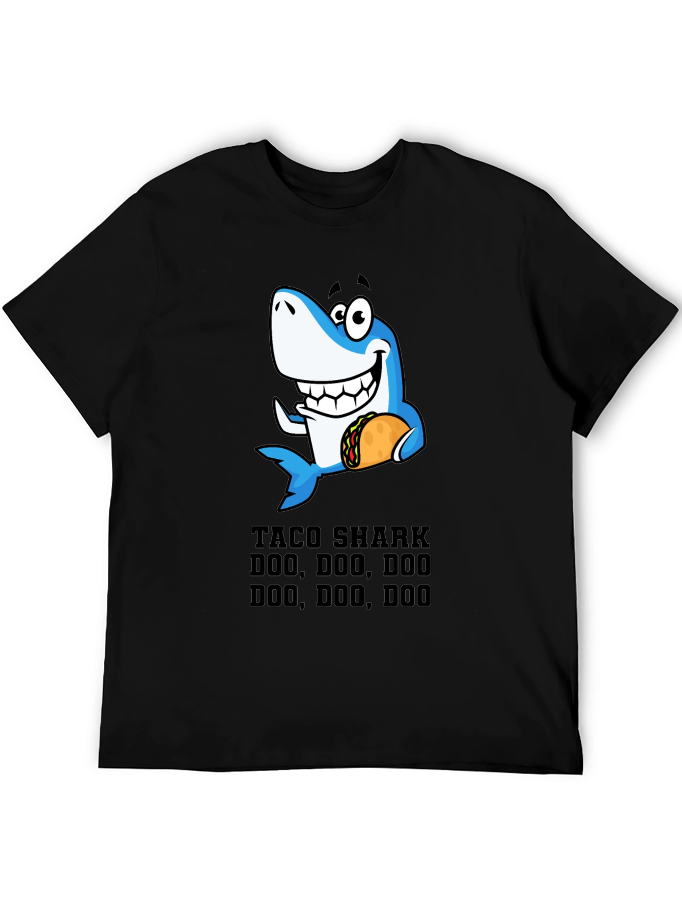 Taco Shark Doo Doo Funny Graphic Tee