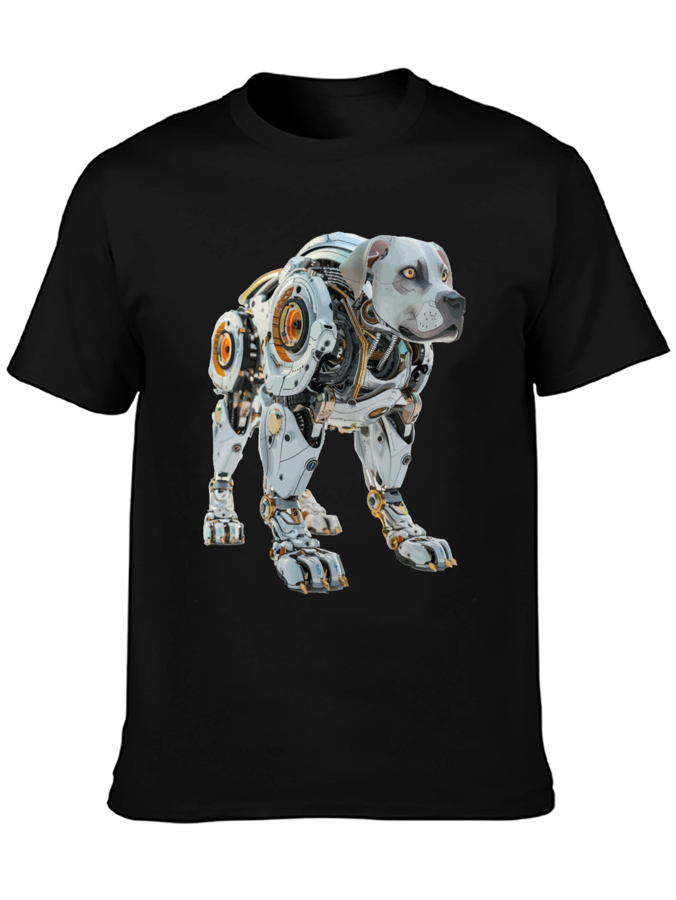 Robotic Dog T-Shirt - Cyberpunk Style