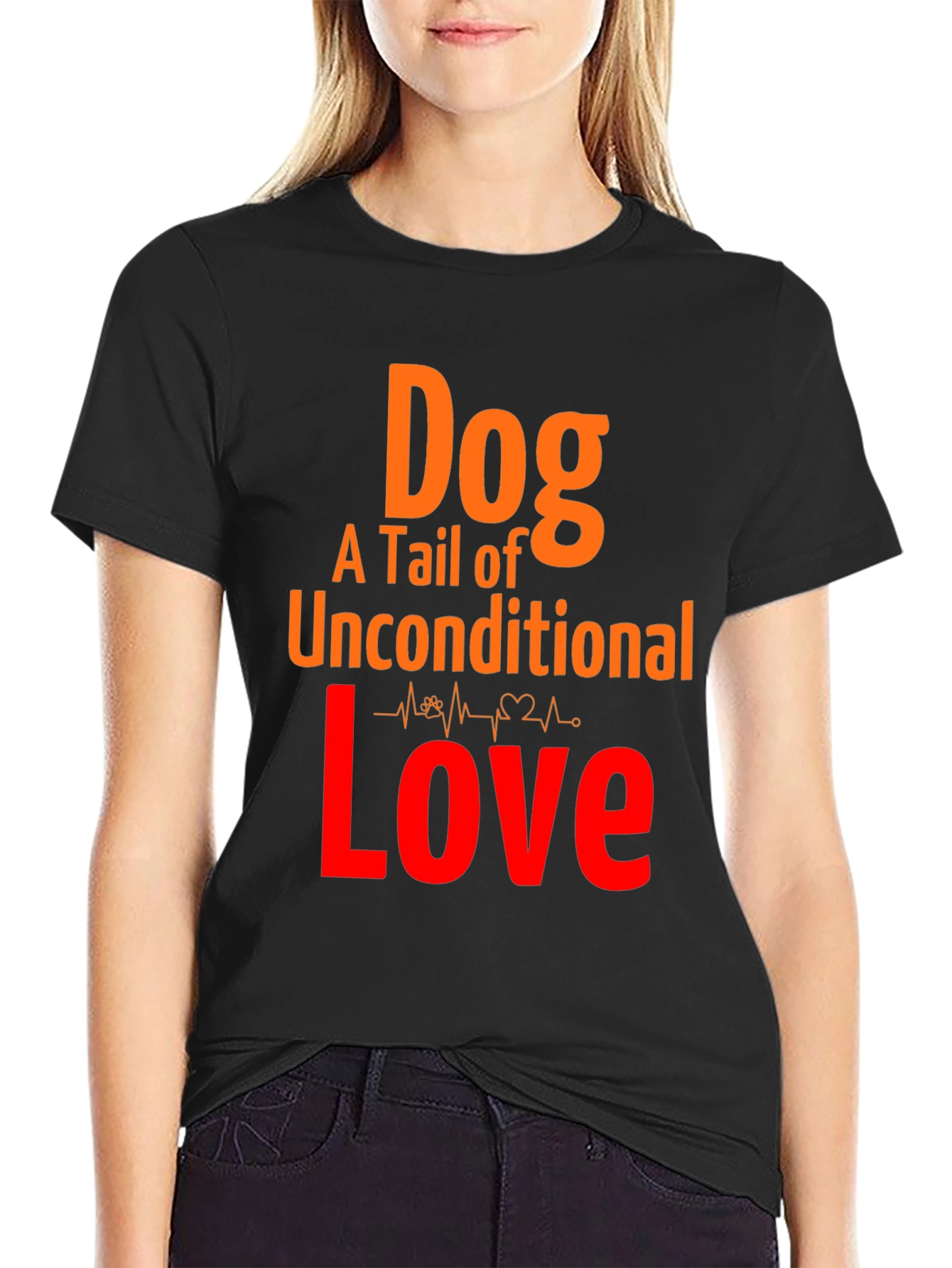 Dog Love Graphic Tee - Unconditional Tail of Love