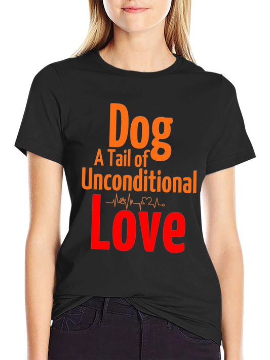 Dog Love Graphic Tee - Unconditional Tail of Love