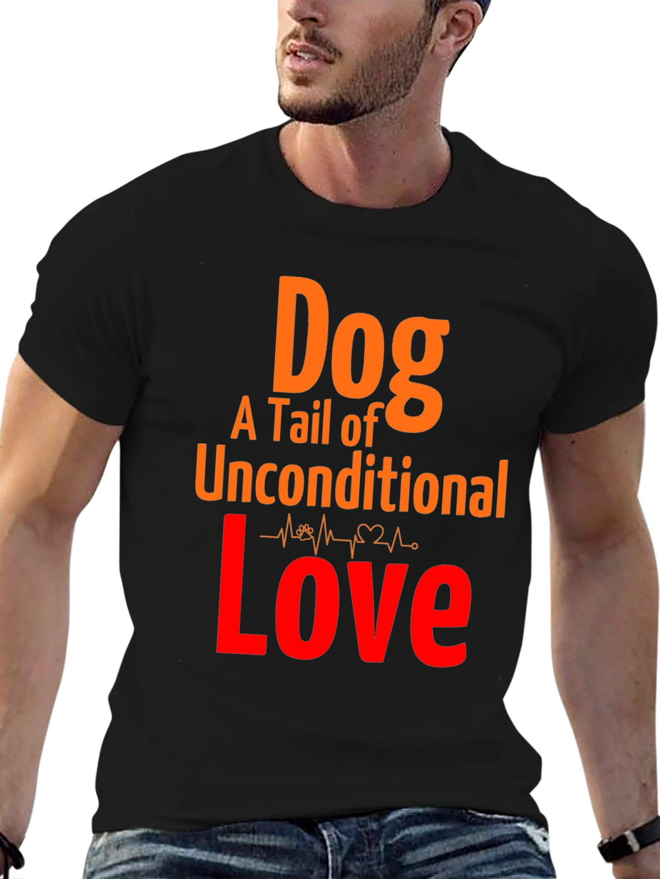 Dog Love Graphic Tee - Unconditional Tail of Love