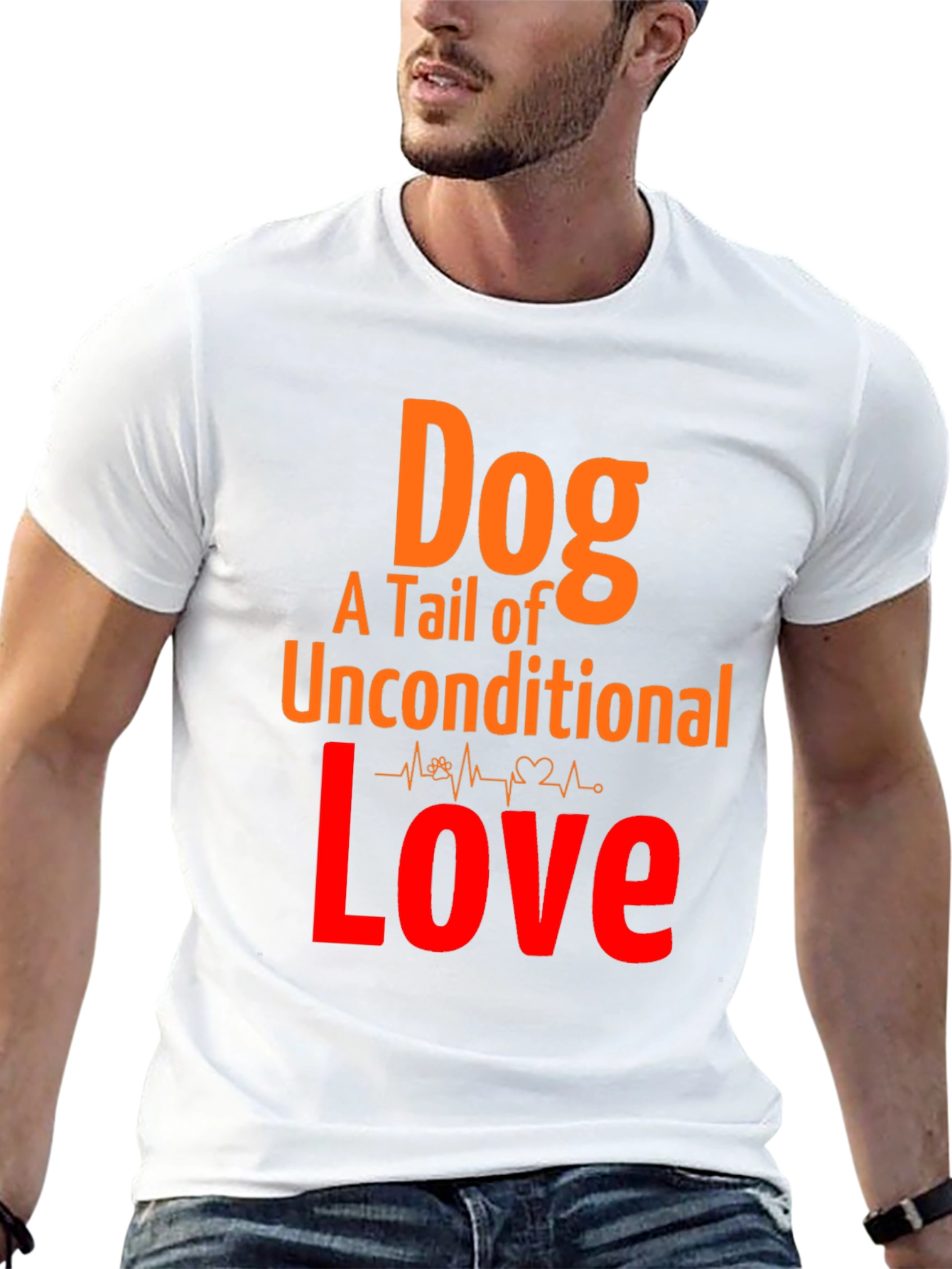 Dog Love Graphic Tee - Unconditional Tail of Love