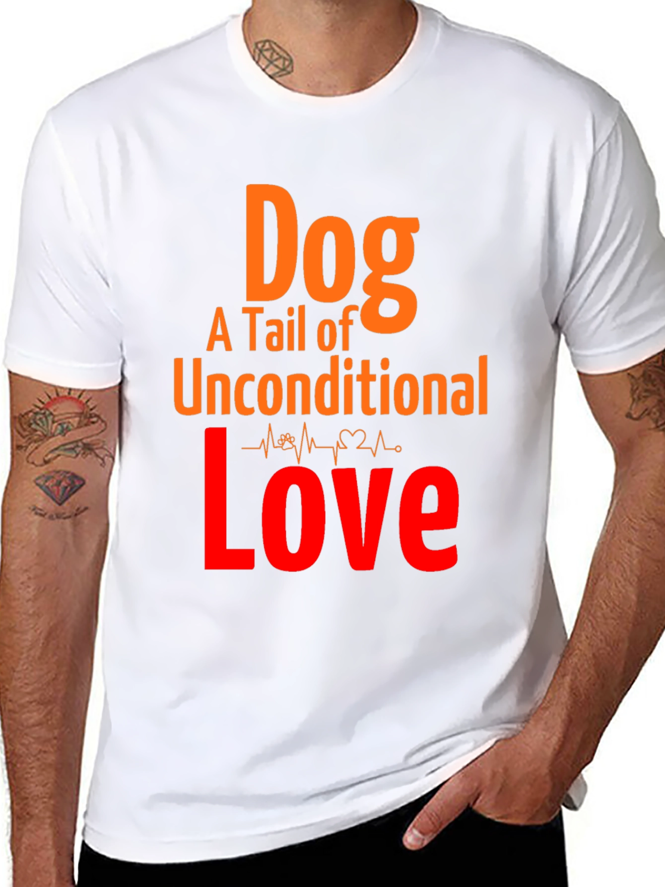 Dog Love Graphic Tee - Unconditional Tail of Love