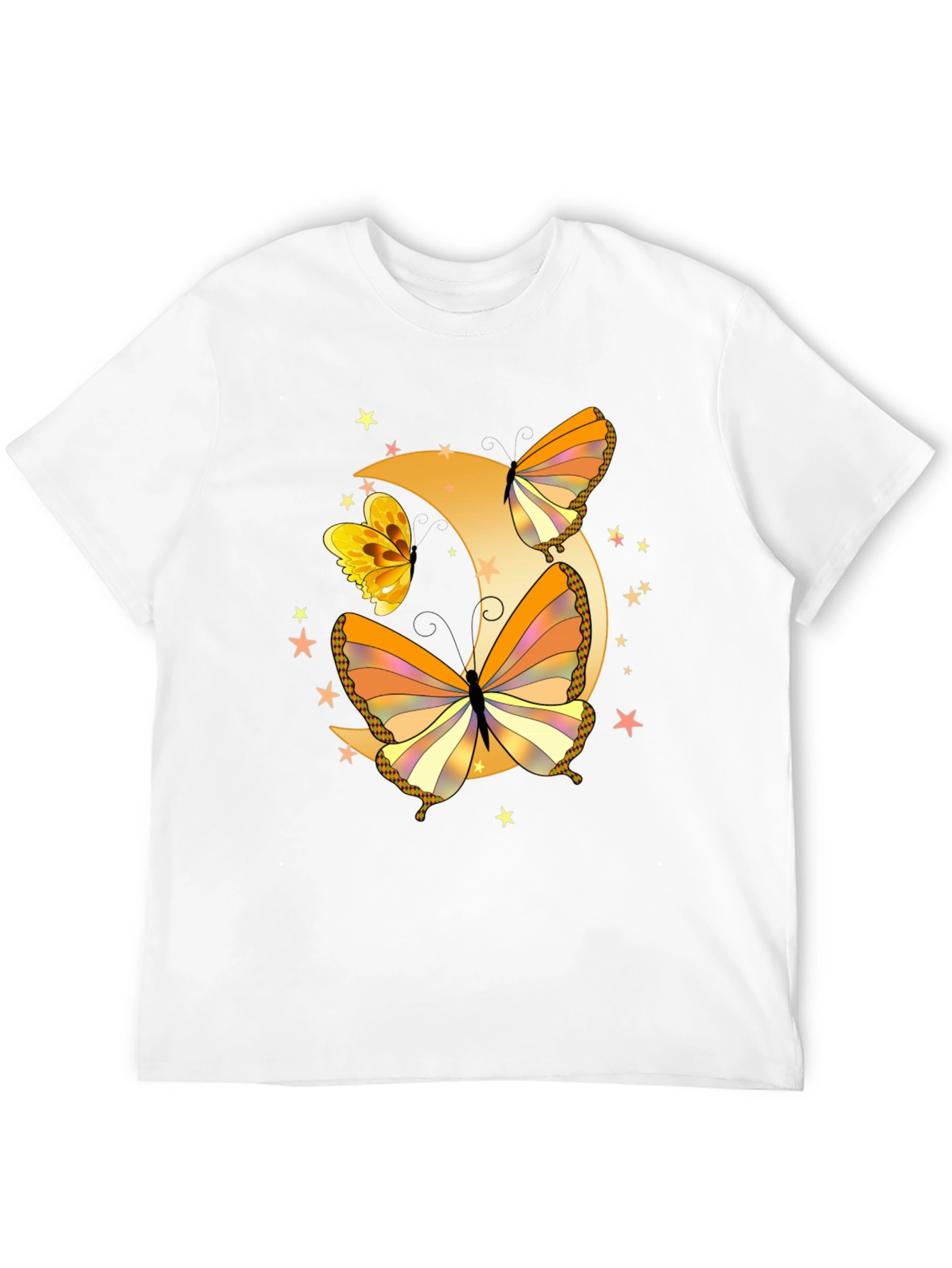 Butterfly Moon Graphic Tee - Stylish Comfort
