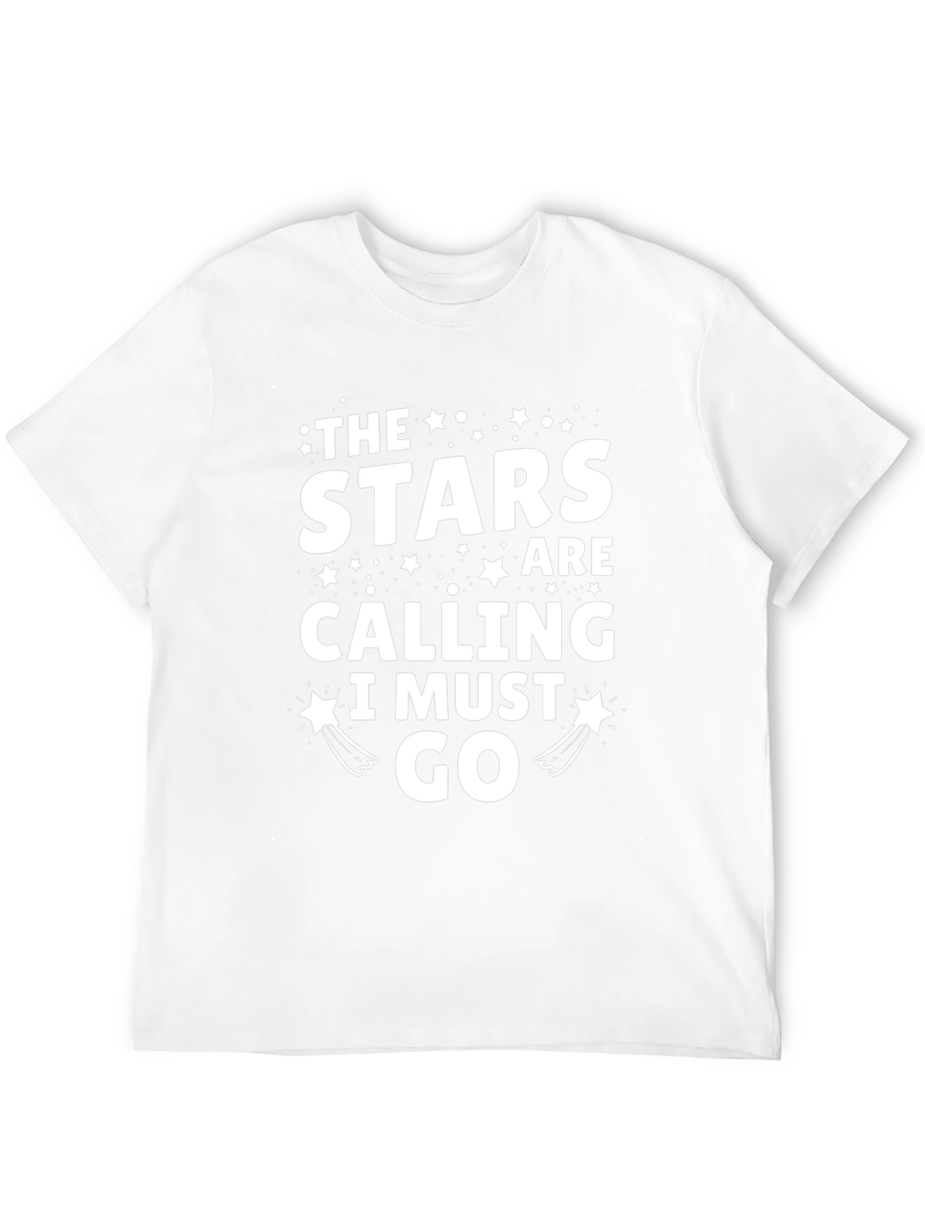 The Stars Are Calling T-Shirt Casual Black Tee