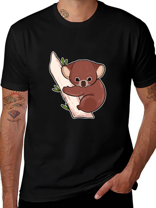 Koala Bear Graphic Black Tee