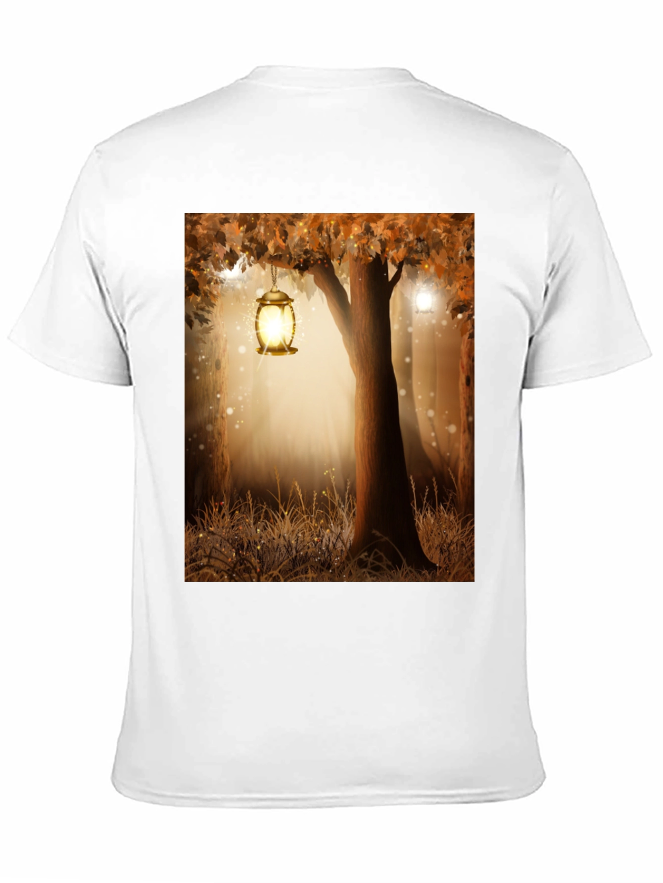 Enchanted Forest Lantern Black Tee