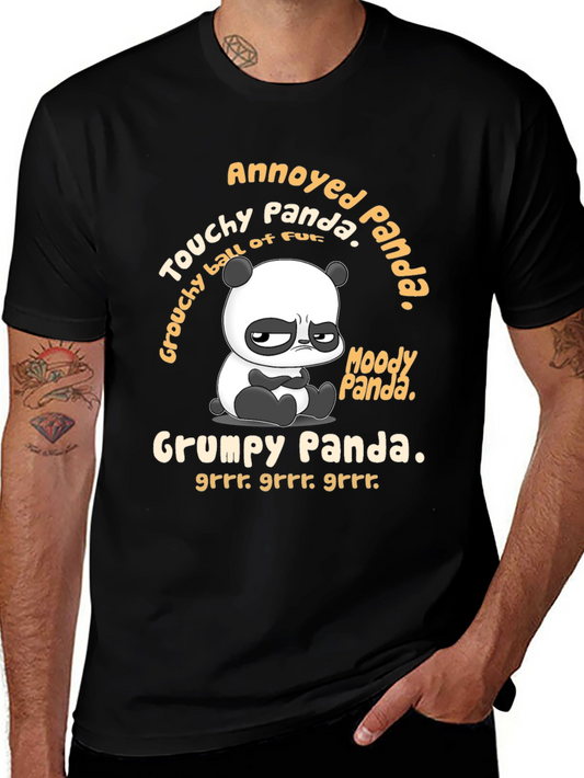 Grumpy Panda Graphic T-Shirt - Annoyed Panda Tee