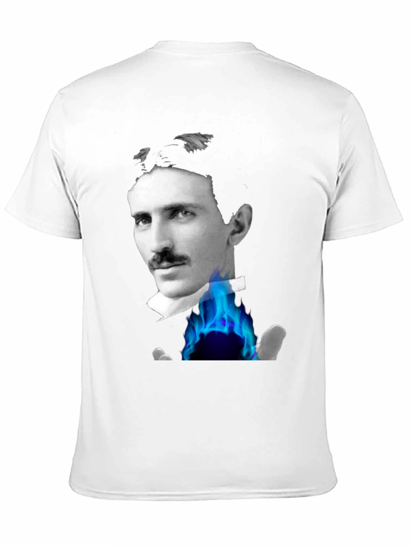 Tesla Portrait Graphic Tee - Black