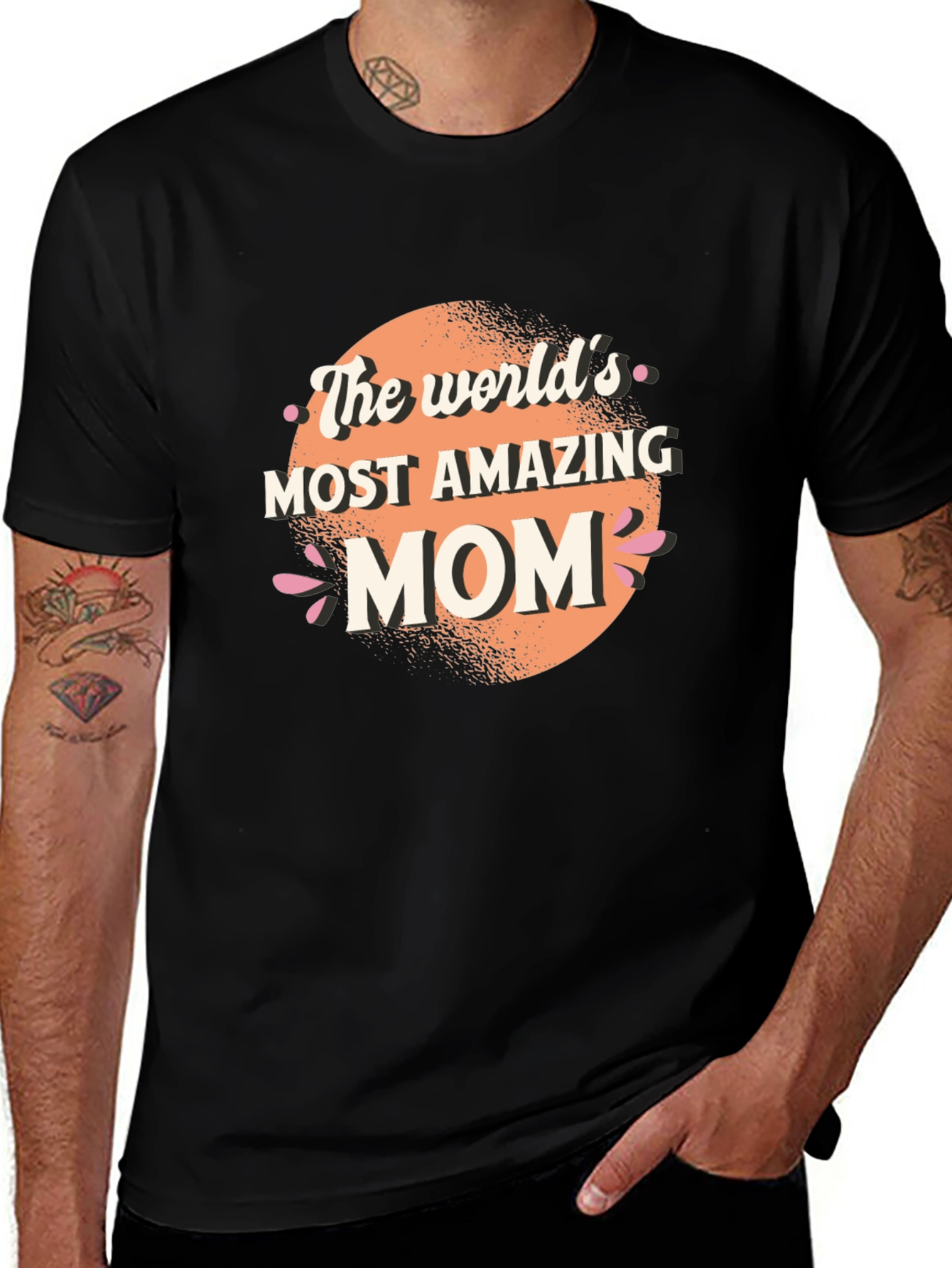 Worlds Most Amazing Mom T-Shirt - Black
