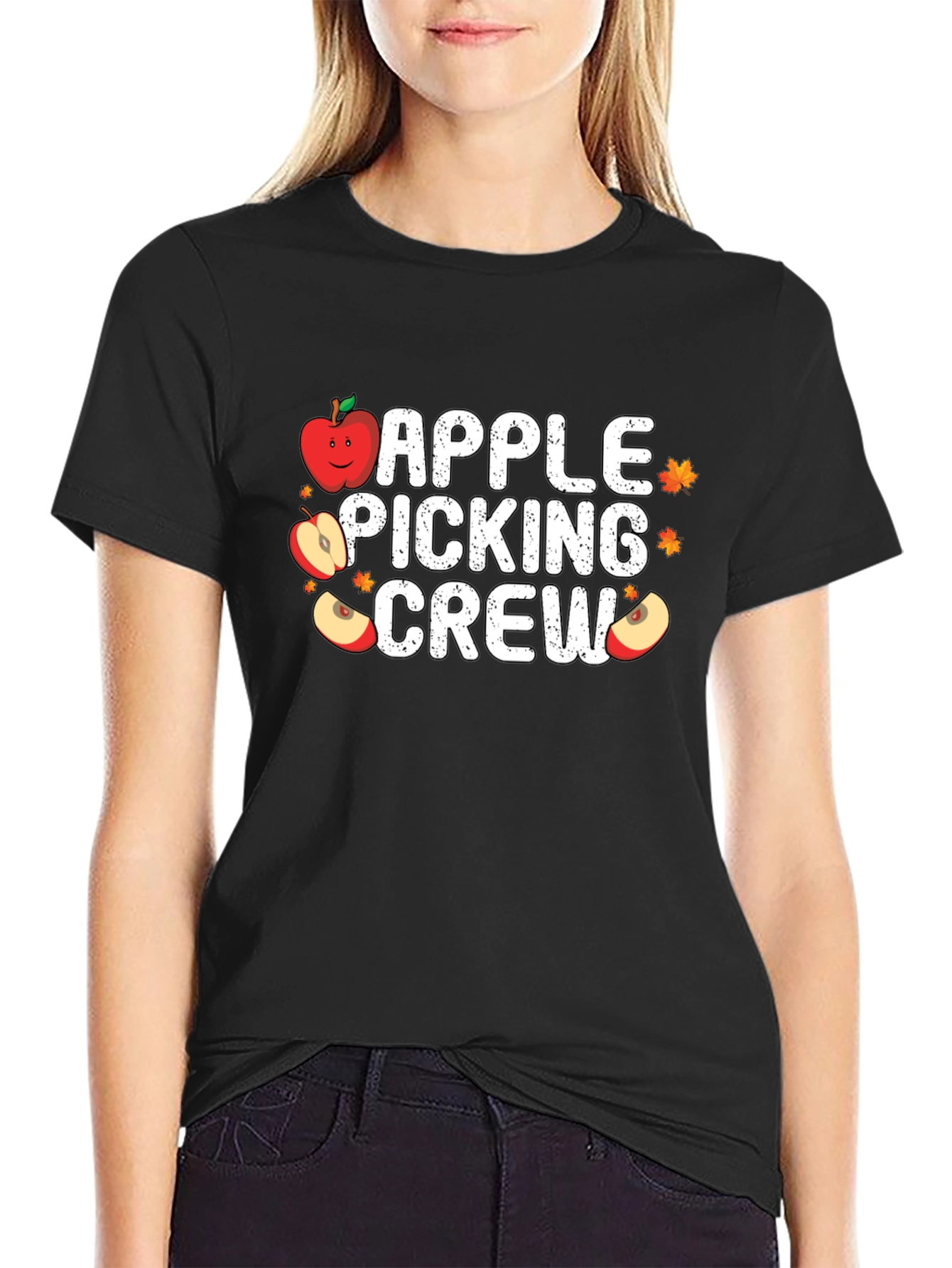 Apple Picking Crew T-Shirt - Fall Harvest Tee