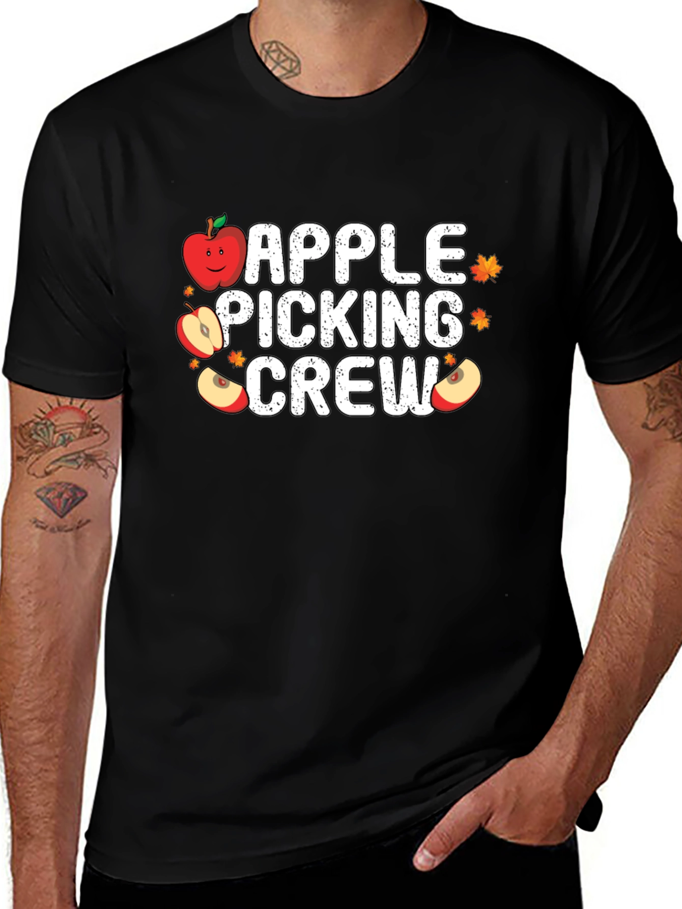Apple Picking Crew T-Shirt - Fall Harvest Tee