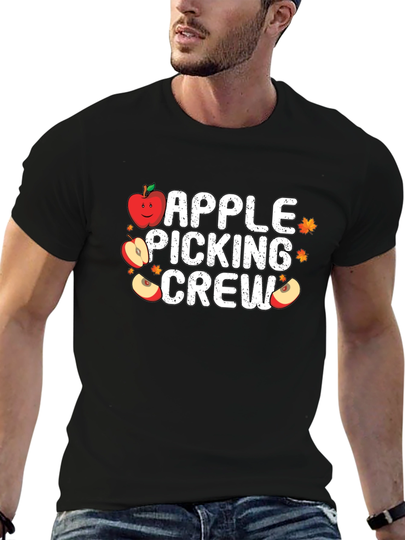 Apple Picking Crew T-Shirt - Fall Harvest Tee