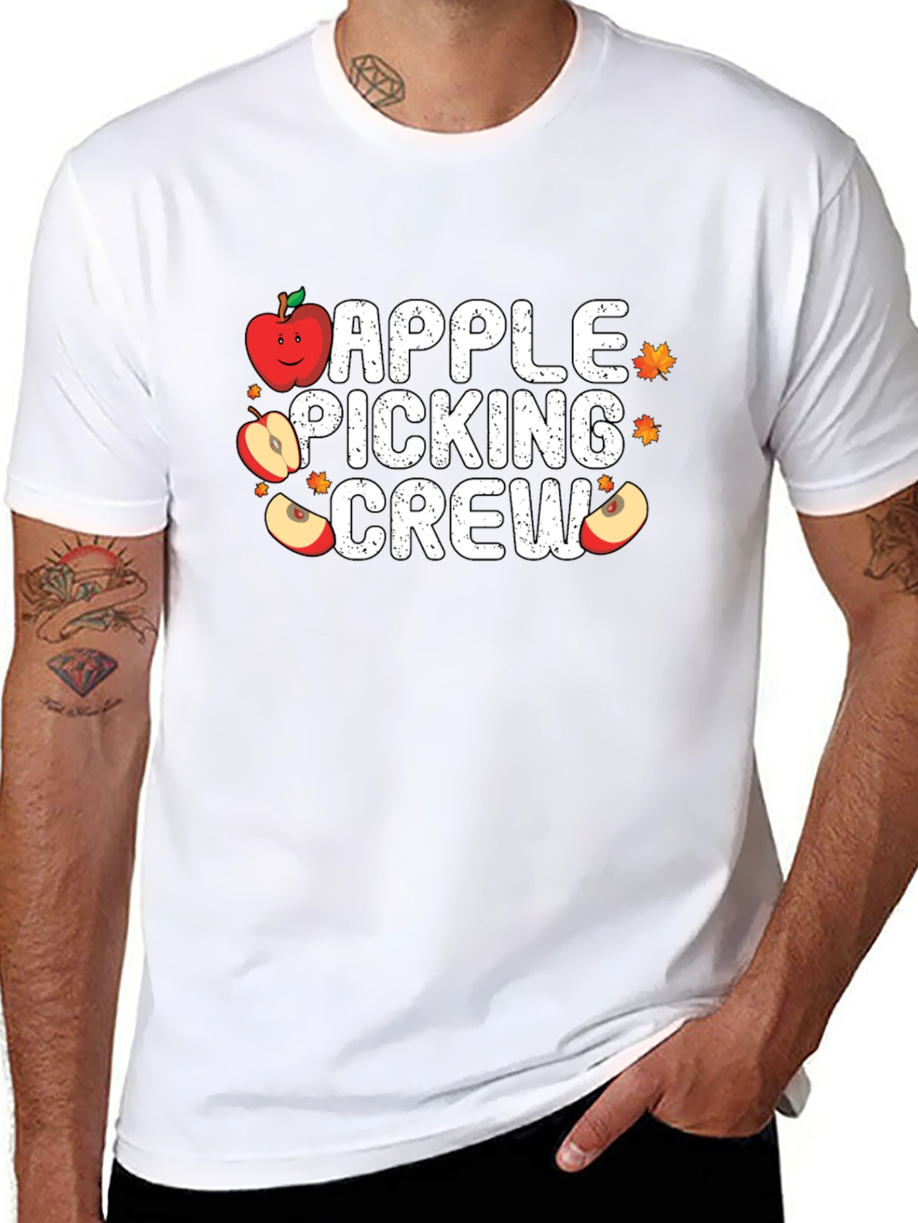 Apple Picking Crew T-Shirt - Fall Harvest Tee