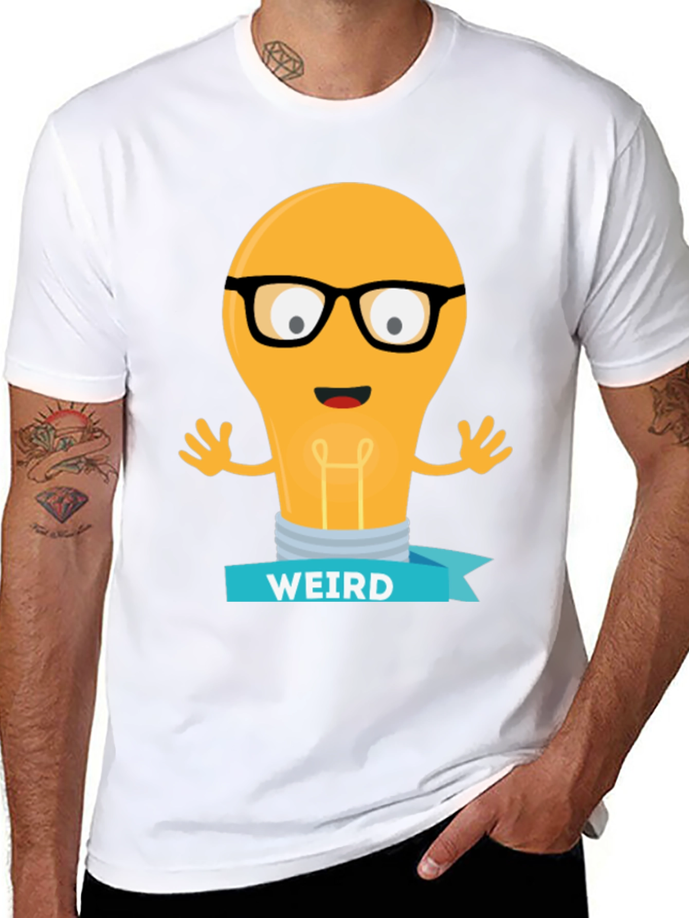 Weird Light Bulb Graphic Tee