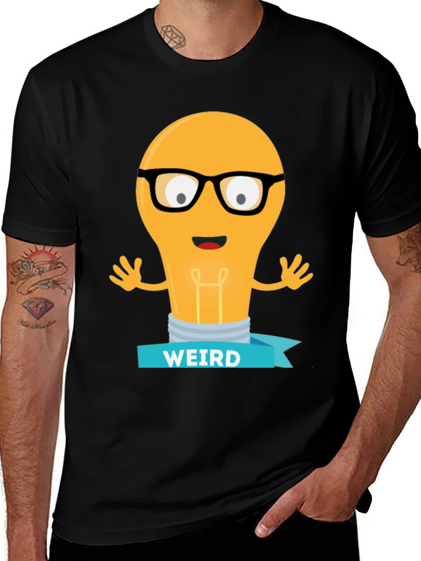 Weird Light Bulb Graphic Tee