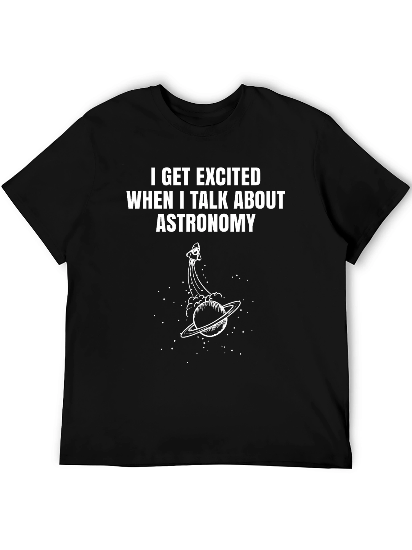 Astronomy Enthusiast Black T-Shirt