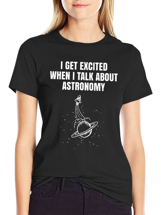 Astronomy Enthusiast Black T-Shirt