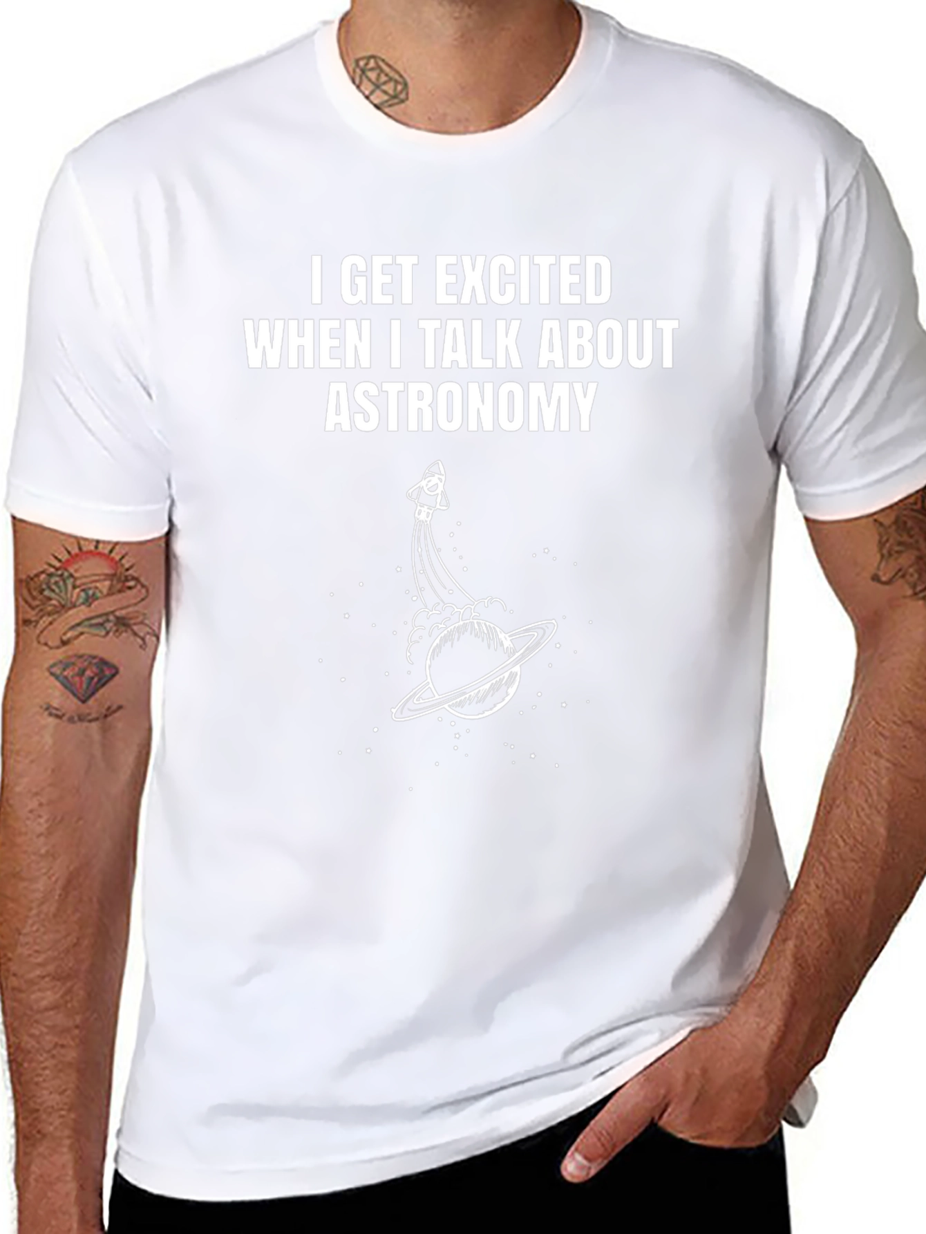 Astronomy Enthusiast Black T-Shirt