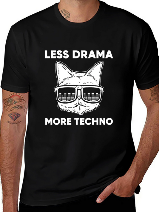 Less Drama More Techno Graphic Tee