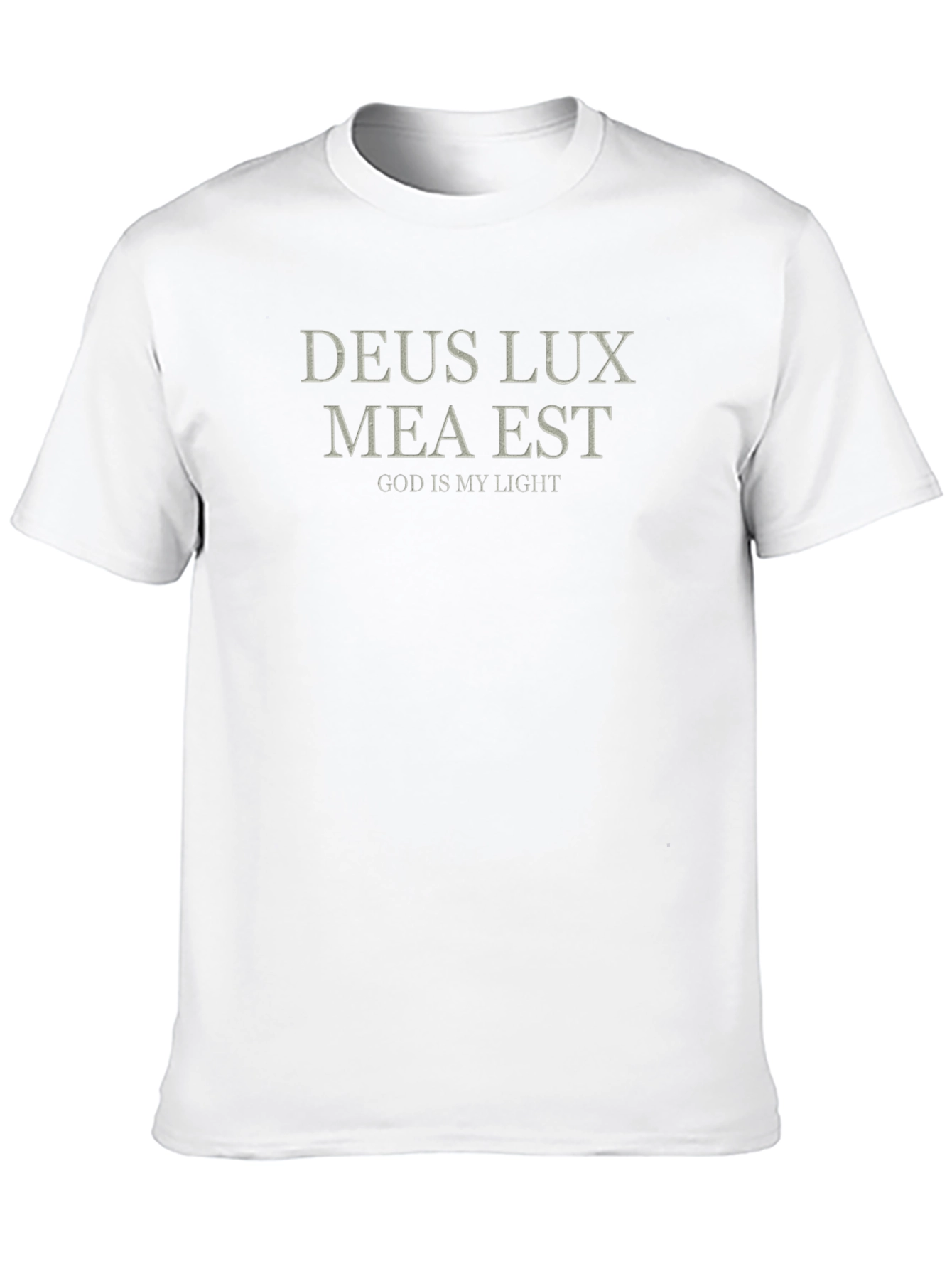 Deus Lux Mea Est Graphic Tee - Christian T-Shirt