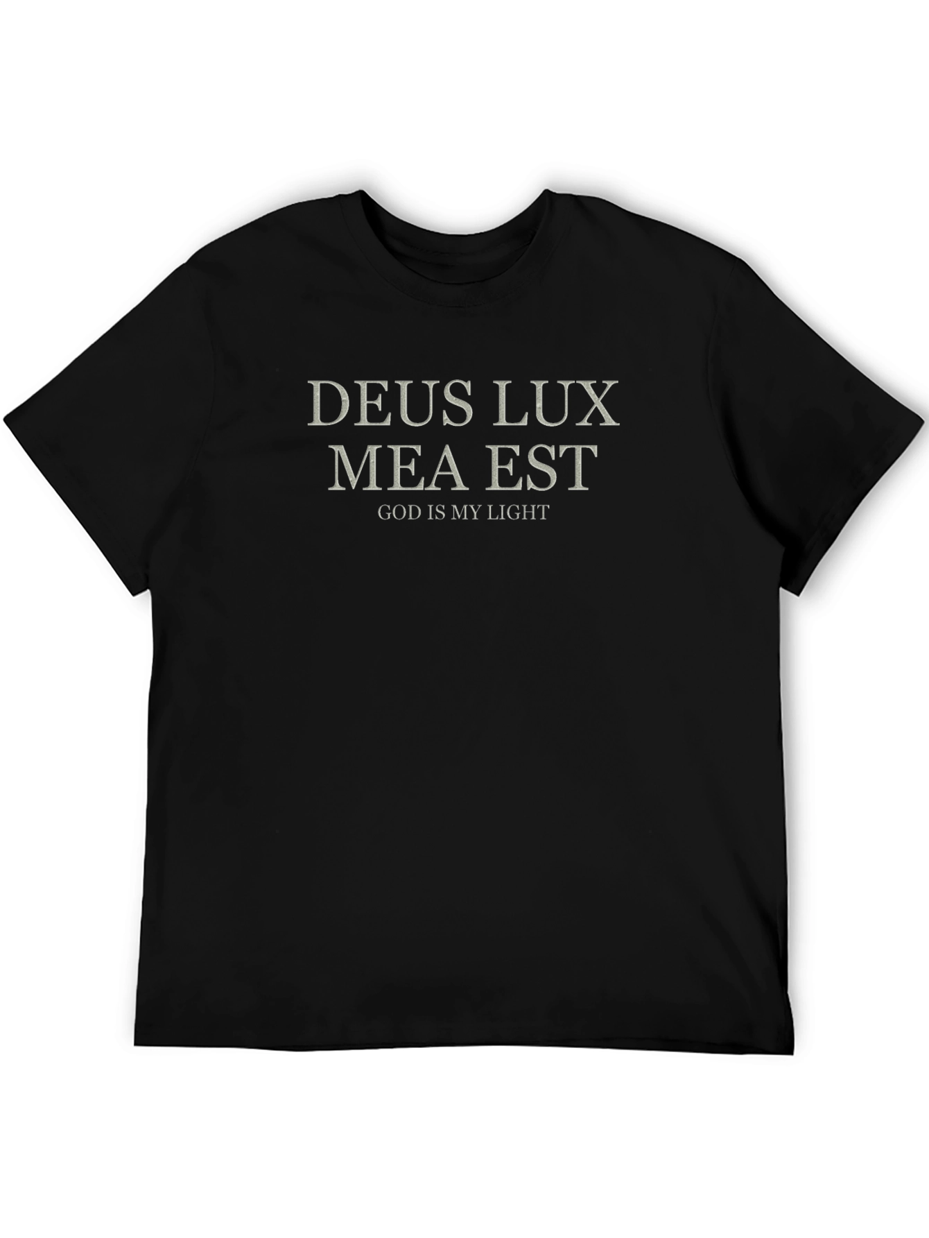 Deus Lux Mea Est Graphic Tee - Christian T-Shirt
