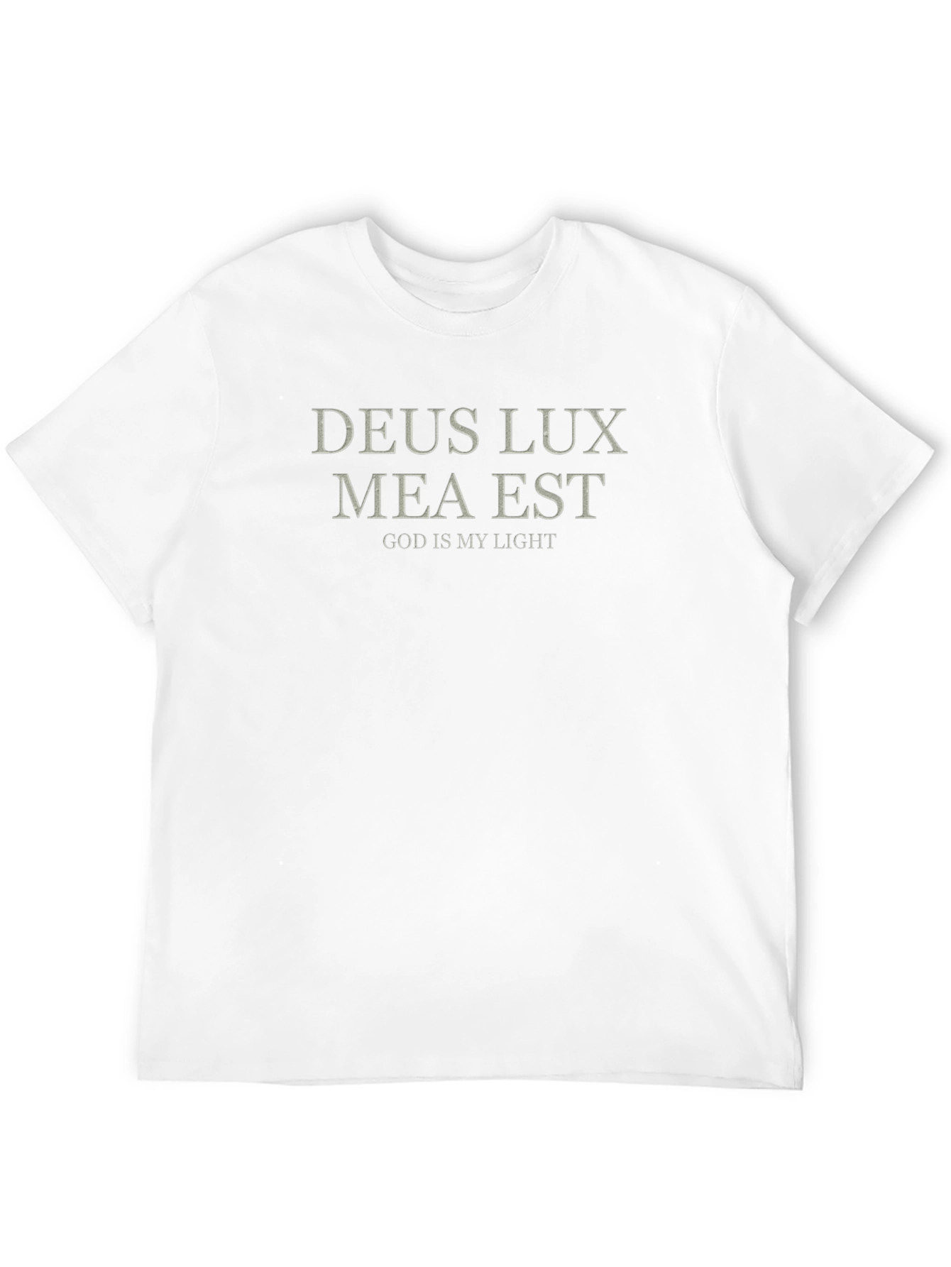 Deus Lux Mea Est Graphic Tee - Christian T-Shirt
