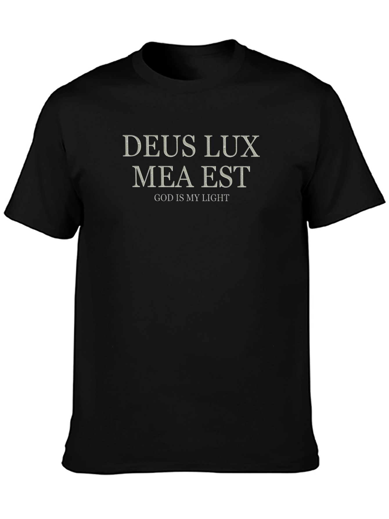 Deus Lux Mea Est Graphic Tee - Christian T-Shirt