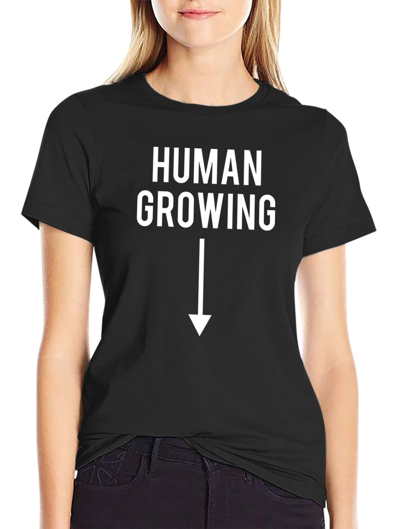Human Growing T-Shirt - Funny Adult Humor