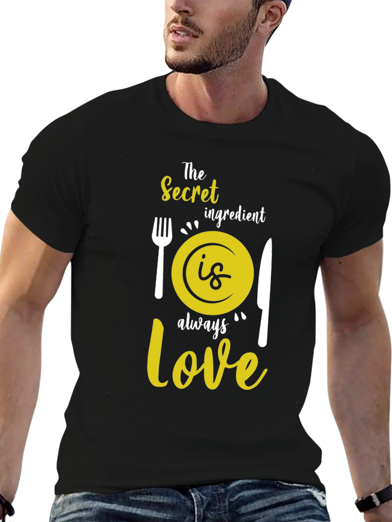 Secret Ingredient Love Graphic Tee - Black