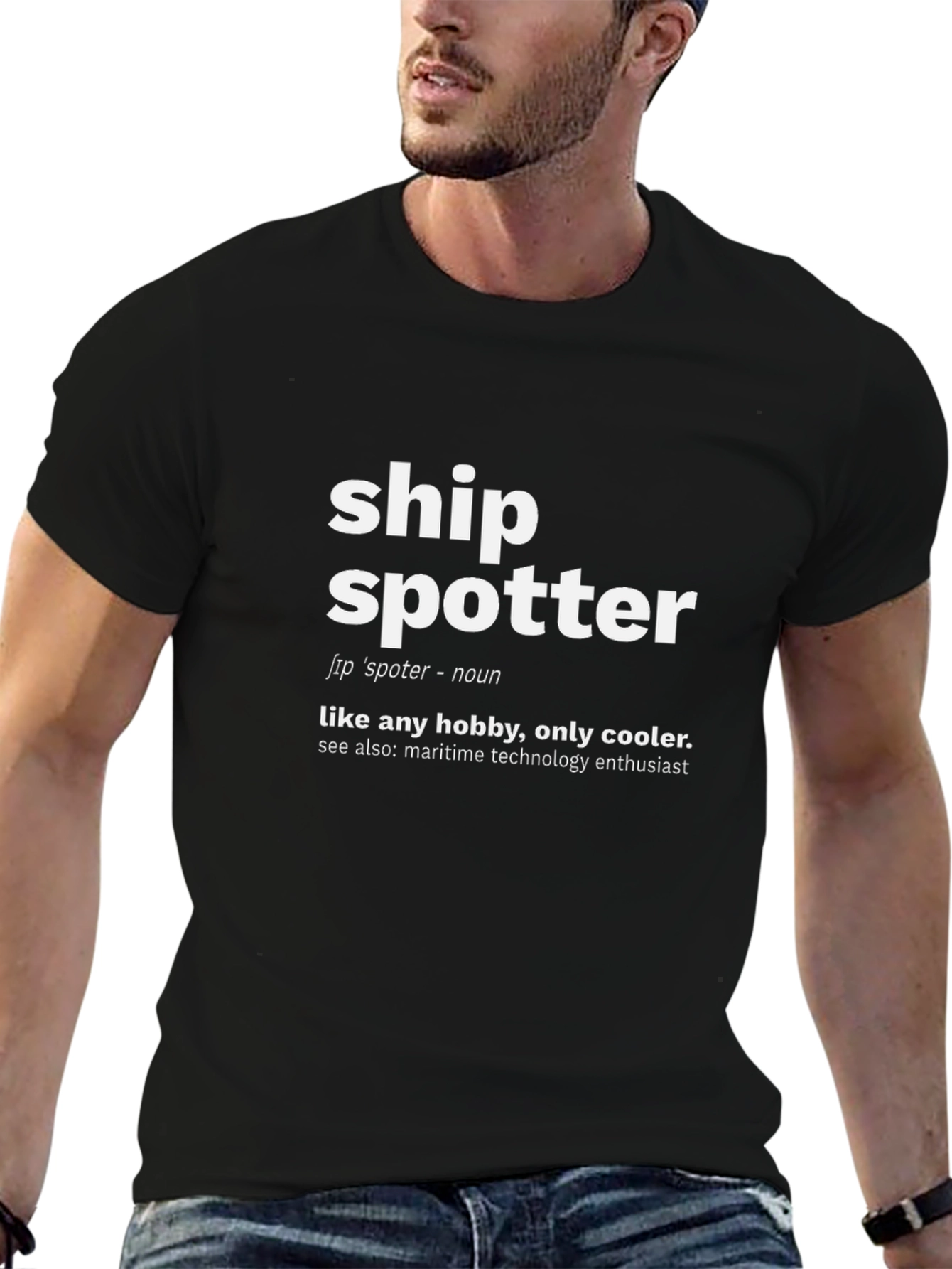 Ship Spotter T-Shirt - Maritime Hobby Enthusiast Tee
