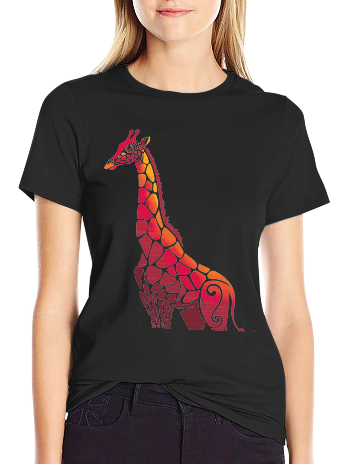Giraffe Graphic Tee - Unique Animal Design T-Shirt