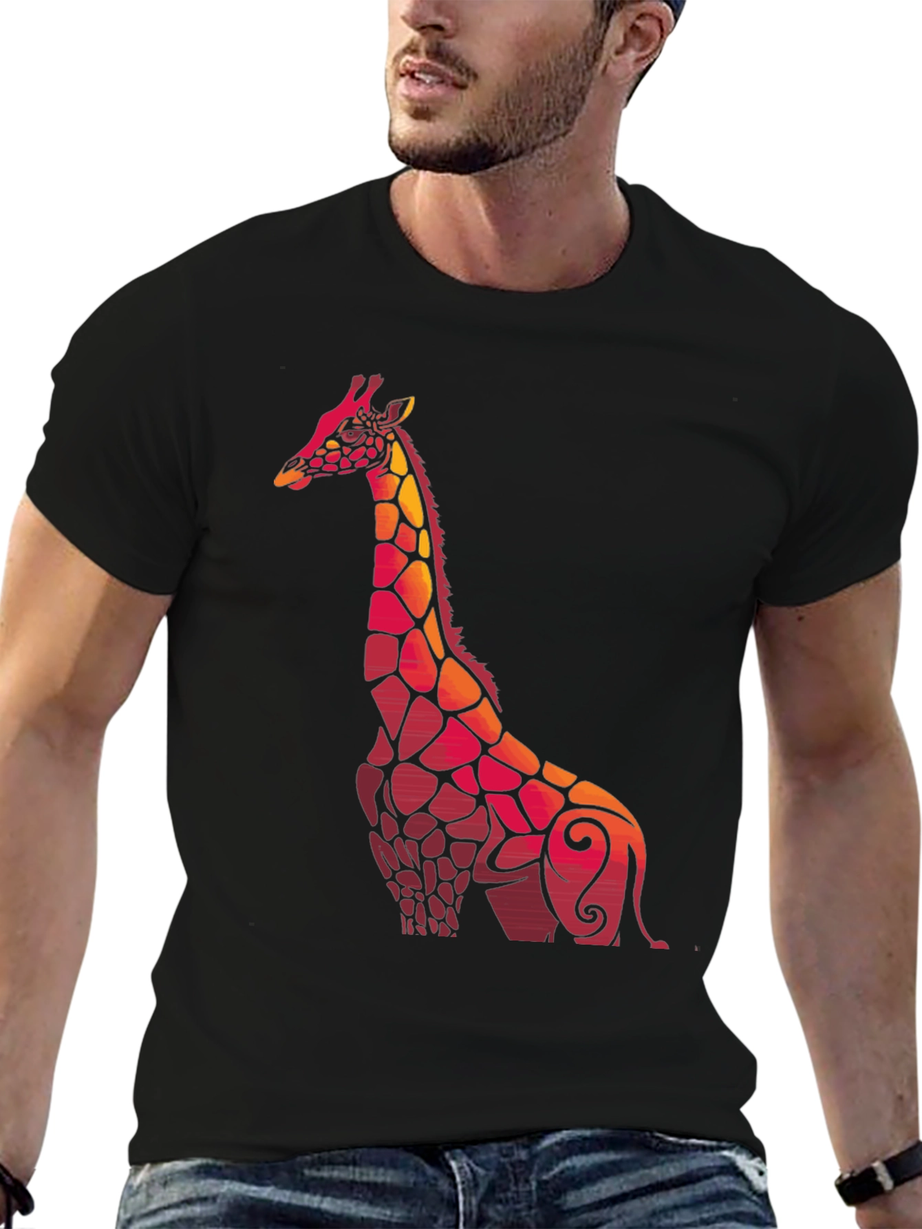 Giraffe Graphic Tee - Unique Animal Design T-Shirt