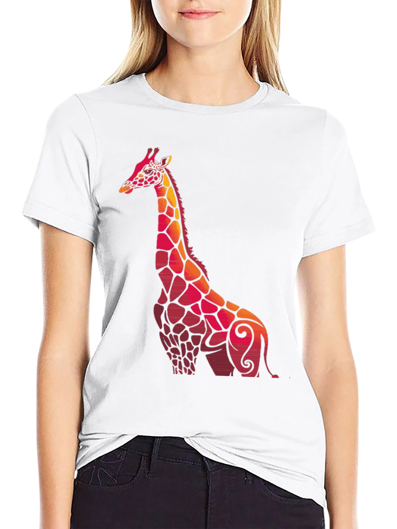 Giraffe Graphic Tee - Unique Animal Design T-Shirt