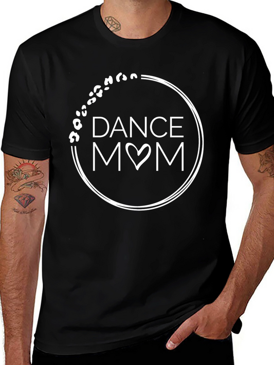 Dance Mom T-Shirt - Leopard Print Circle