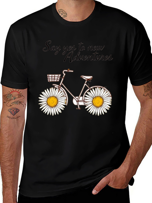 Daisy Wheel Bicycle T-Shirt: Adventure Ready Style