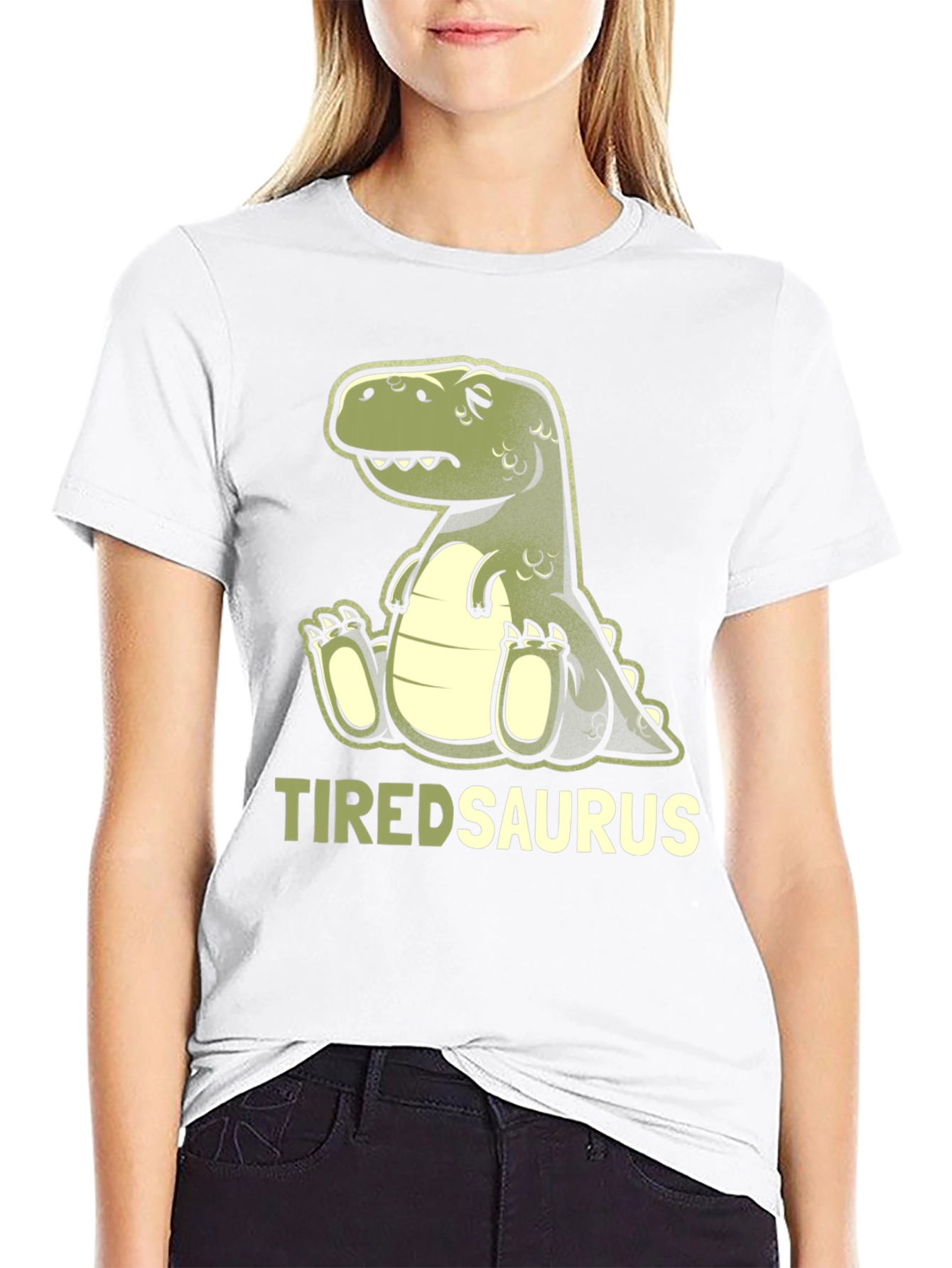 Tiredsaurus T-Shirt - Funny Dinosaur Graphic Tee