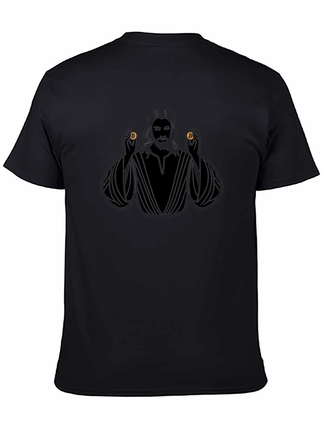 Bitcoin Jesus Black T-Shirt