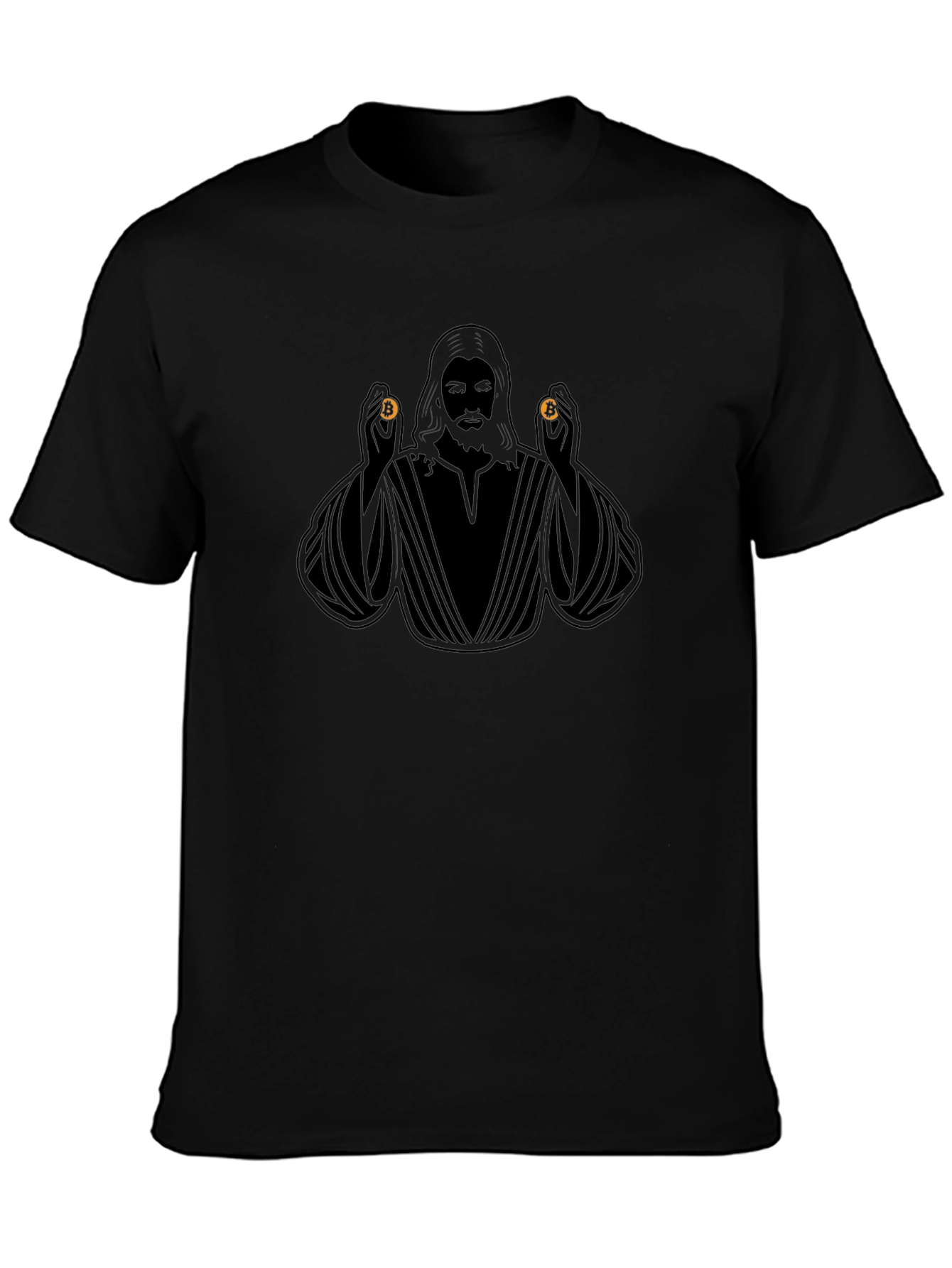 Bitcoin Jesus Black T-Shirt