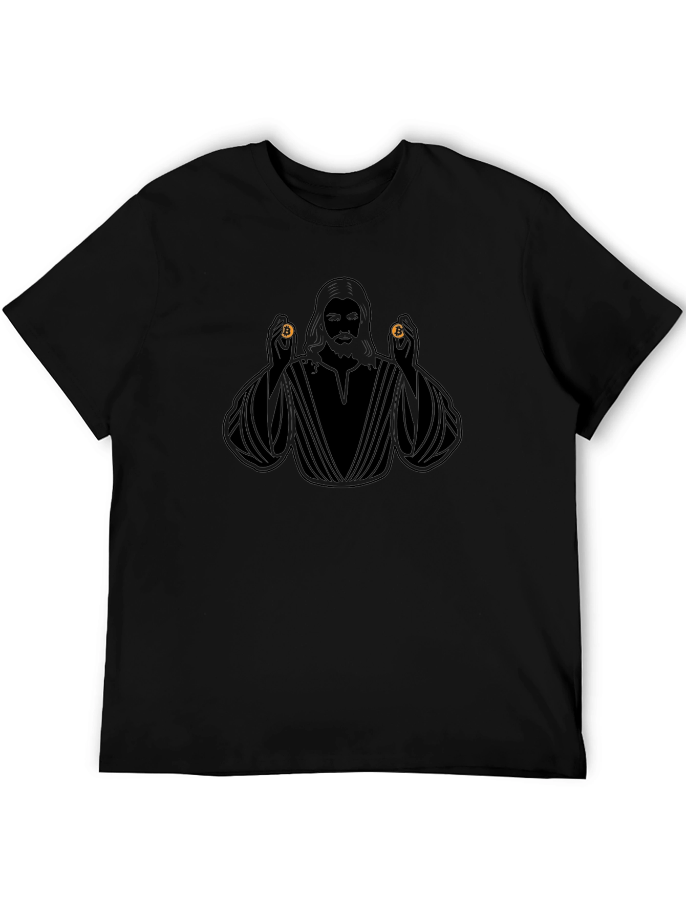 Bitcoin Jesus Black T-Shirt