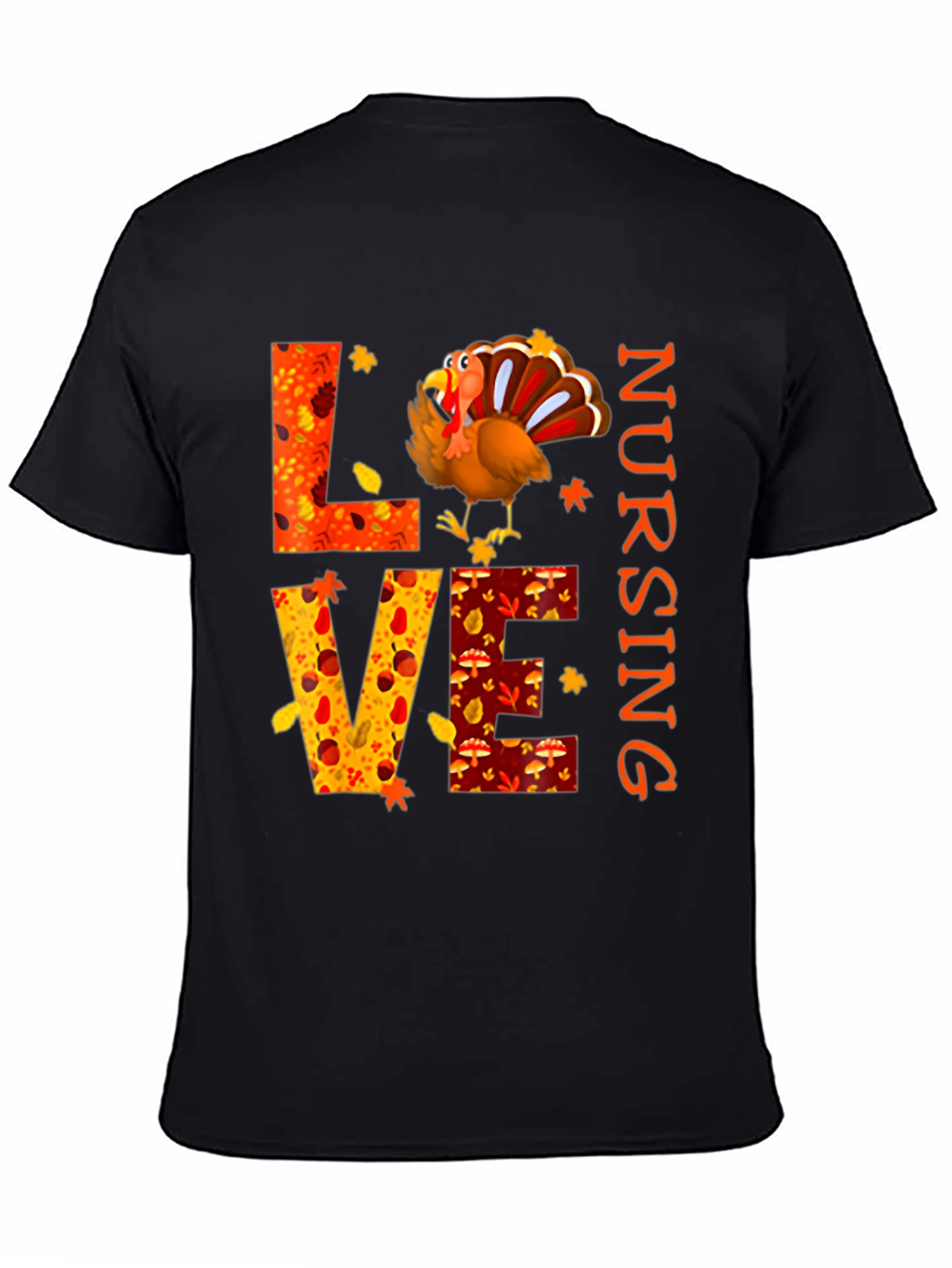 Love Nursing Thanksgiving Turkey T-Shirt