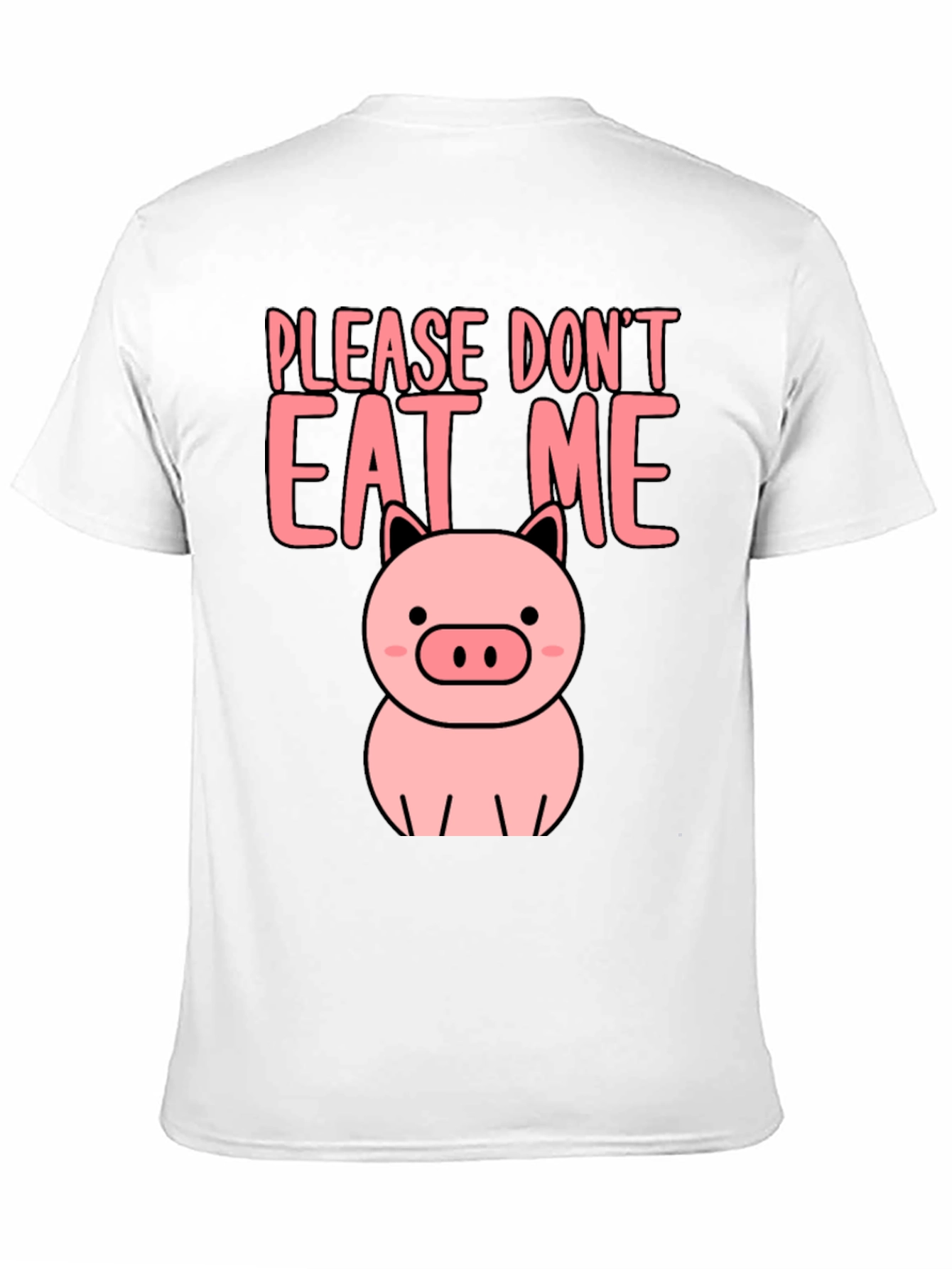 Cute Pig Please Dont Eat Me Graphic Tee