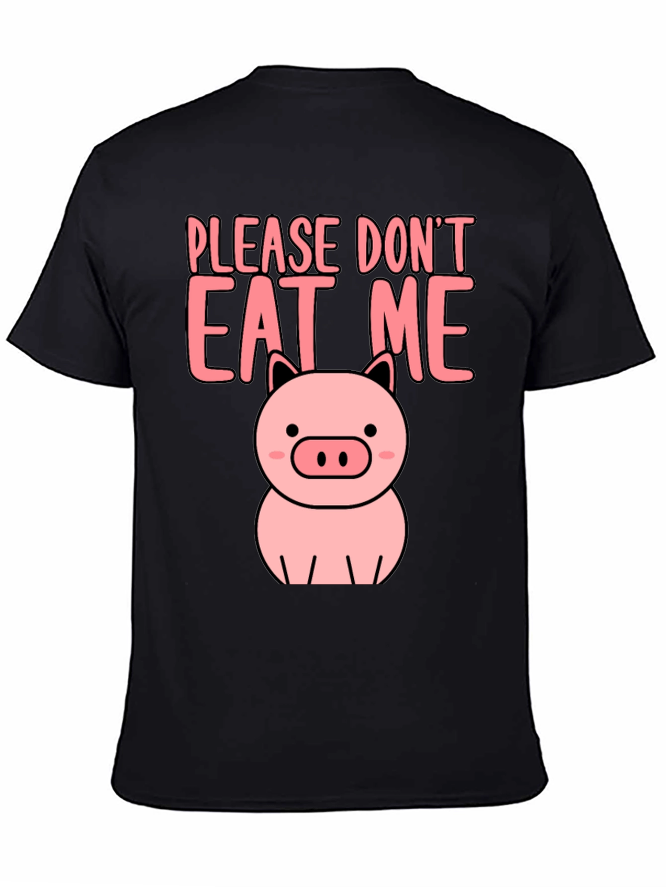 Cute Pig Please Dont Eat Me Graphic Tee