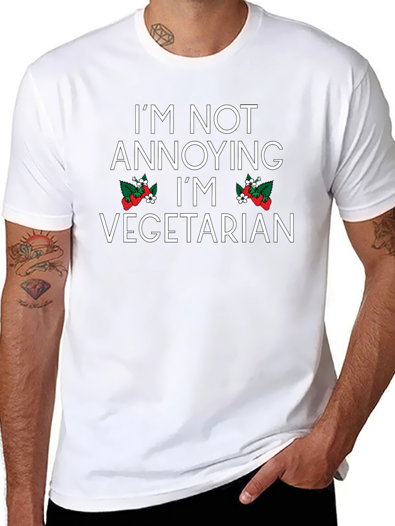 Funny Vegetarian T-Shirt - Im Not Annoying!