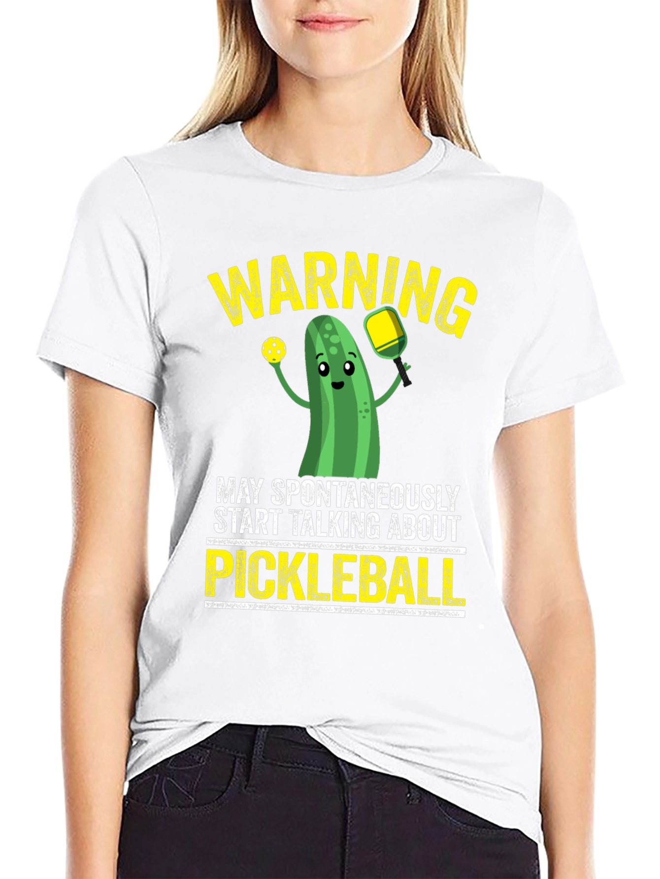 Pickleball Warning Graphic T-Shirt