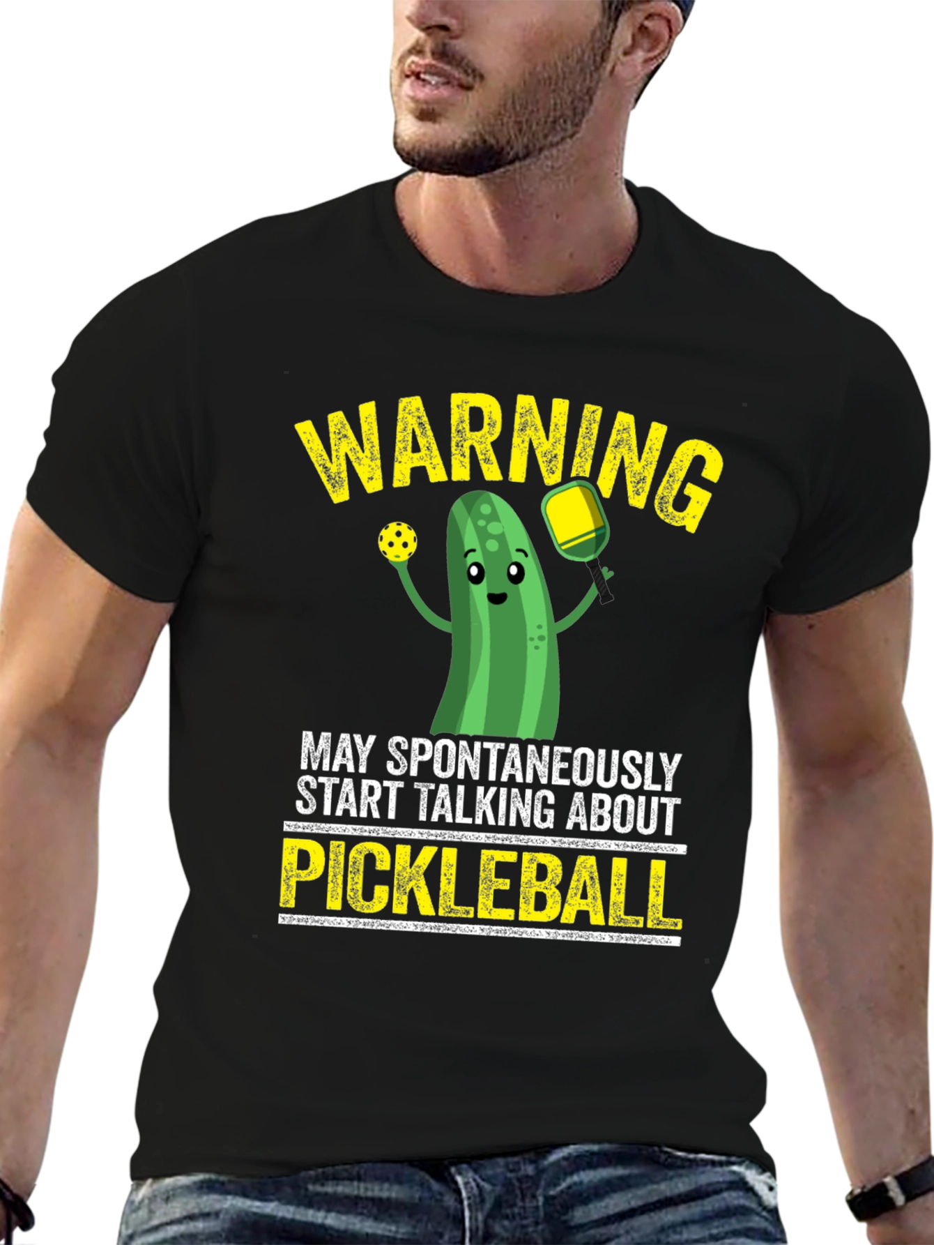 Pickleball Warning Graphic T-Shirt