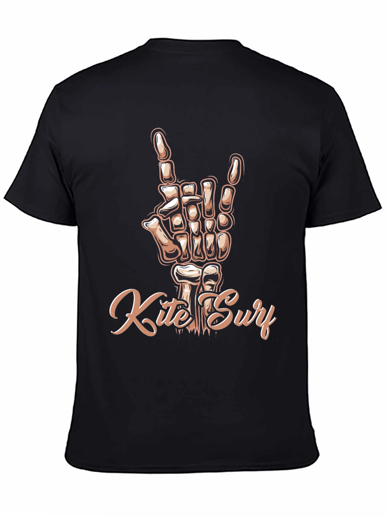 Kite Surf Skeleton Hand T-Shirt - Rock On!