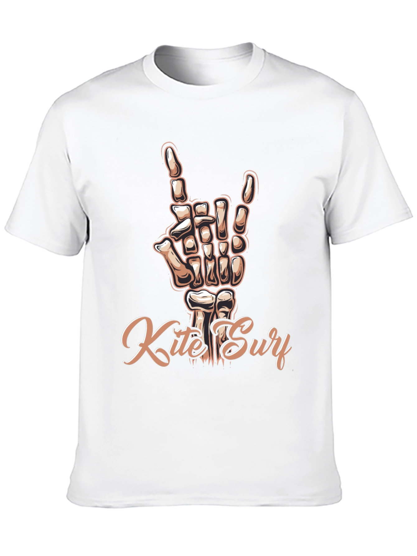 Kite Surf Skeleton Hand T-Shirt - Rock On!